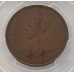 AUSTRALIA 1925 . ONE 1 PENNY . PCGS XF45